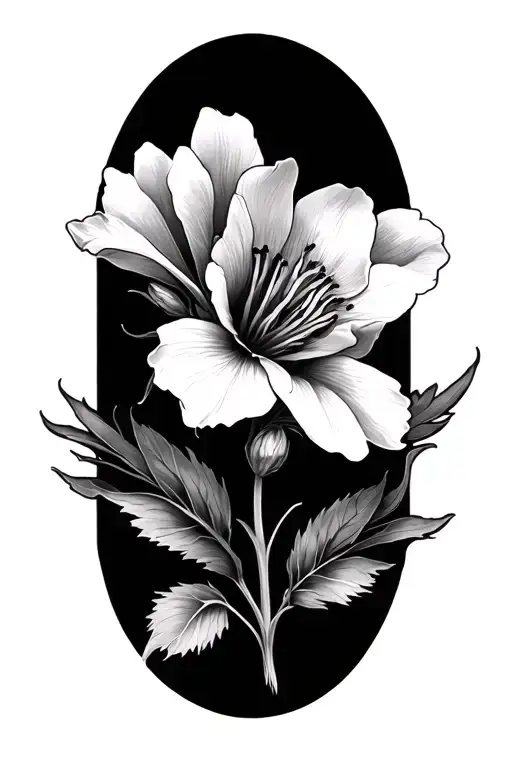 Columbine Flower Intertwined