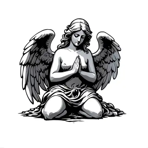 Kneeling Praying Angel