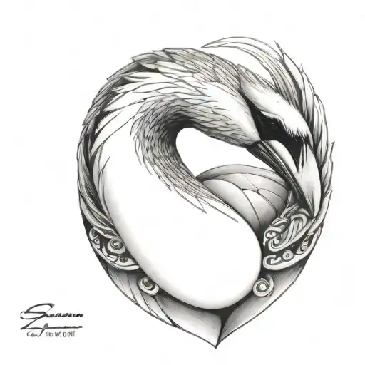 Swan On Shoulder Armor