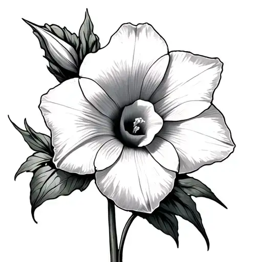 Daffodil And Morning Glory