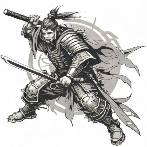 Samurai Cyberpunk Japanese Style