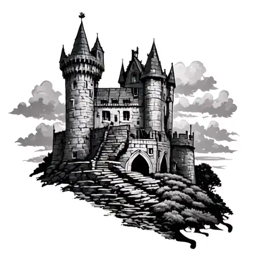 An Irish Castle With Nature Elements