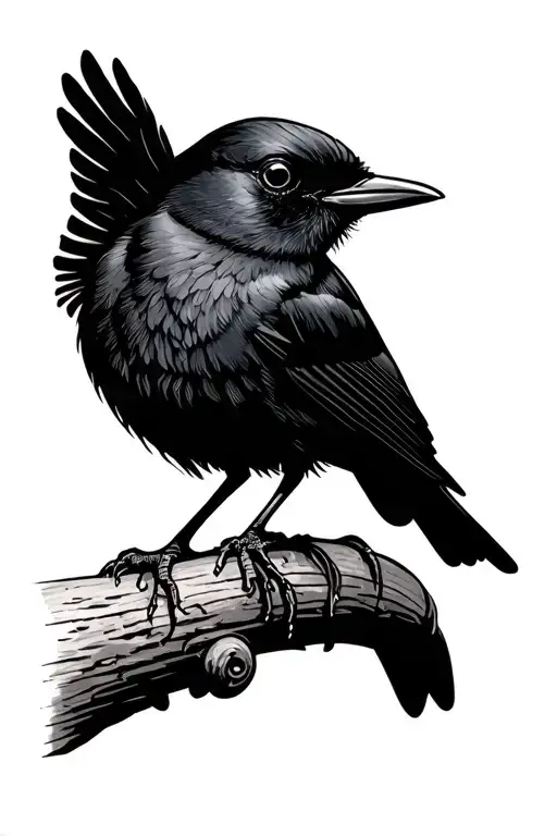 Blackbird Perched