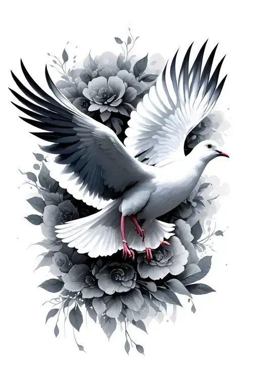 White Doves Flying