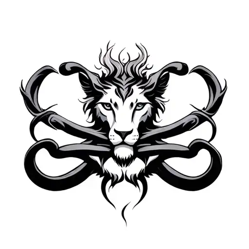 Leo Cancer Zodiac Sign Intertwined