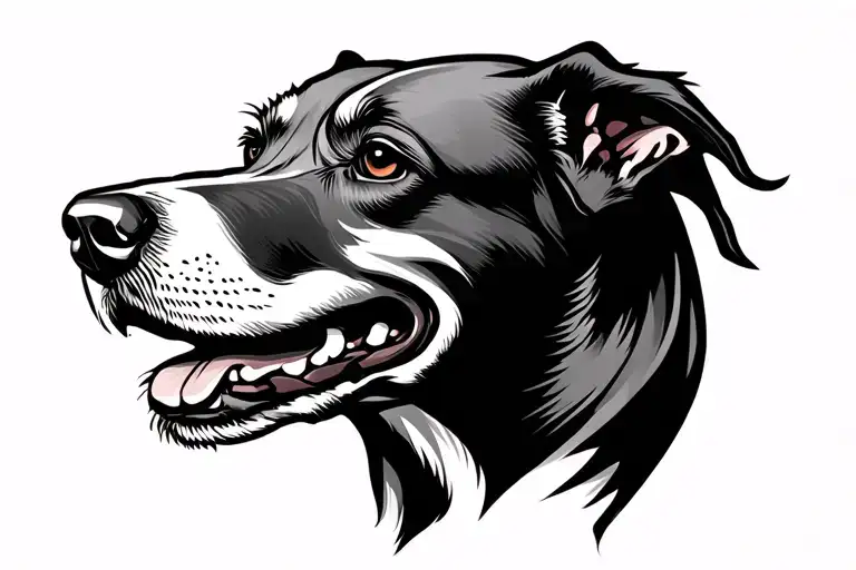 Profile Outline Of Dog Head