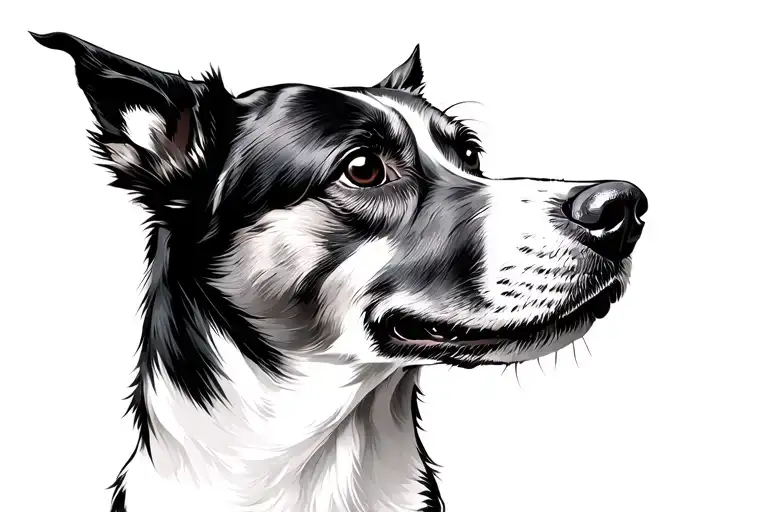 Profile Outline Of Dog