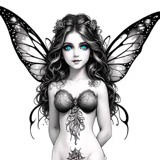 Big Breast Fairy With Blue Eyes