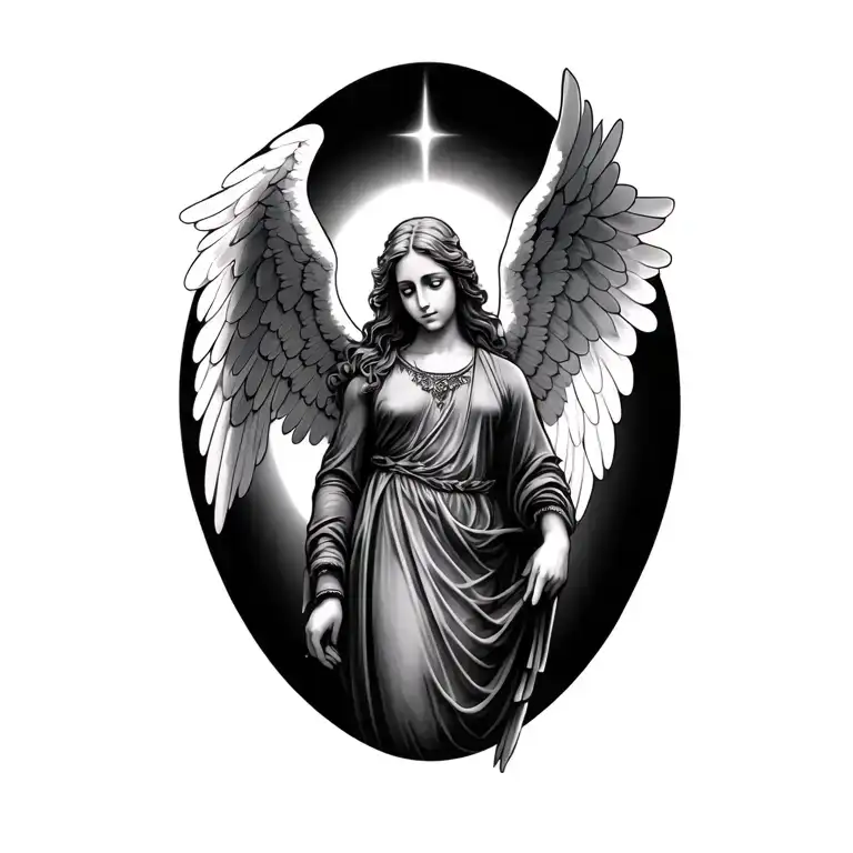 Tatto Full Hand Angel