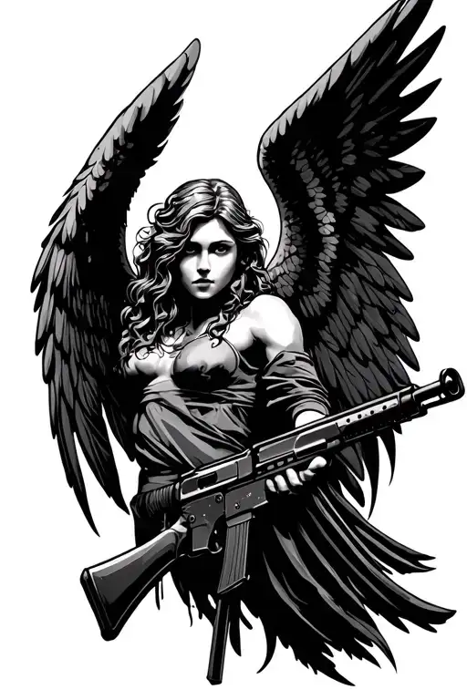 Angel With Ak 47