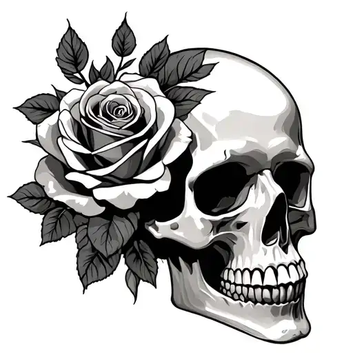 Skull And Roses