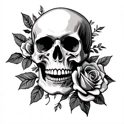 Skull And Roses