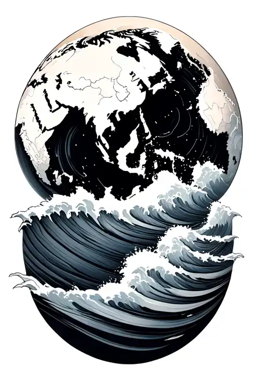 Wave Earth Globe