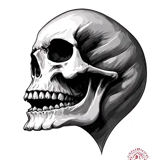 Skull Bottom Jaw Missing Mid Century