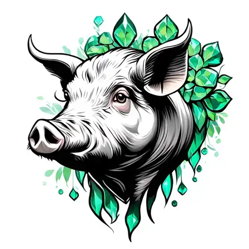 Taurus Emerald Pig
