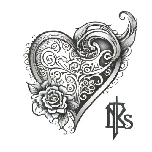 Images Of A Small Tattoo On The Left Chest Area With The Name Imtiyas And A Kiss Symbol