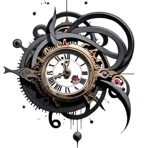 Clock Mechanism Intertwined