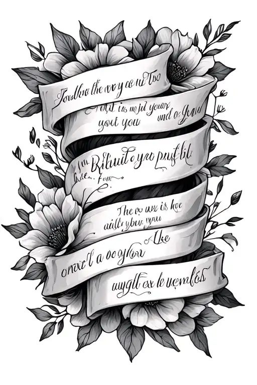 Bible Verse Sleeve Tattoo Design Combining