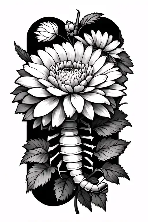 Chrysanthemum With Scorpio