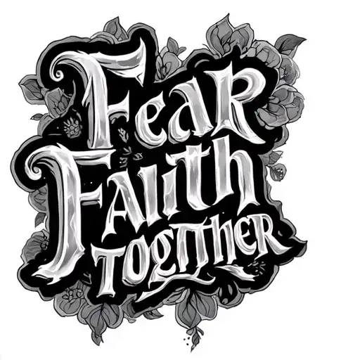 Fear Faith Written Together