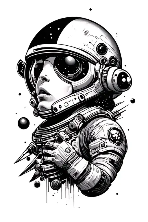 Cyber Sigilism Style Space Themed