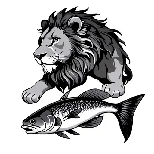 Balance That Carries The Lion And The Fish