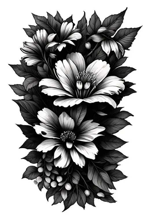 Australian Native Flowers On A Vine Wrapped