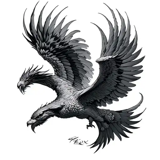 Fenix Flying Between Nuves