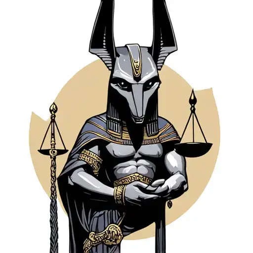 Anubis Holding A Scale