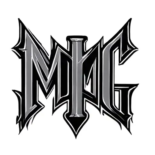 Cool Tatoo With Letters Mmg On It