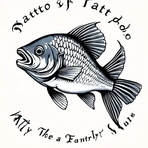 Fish Tattoo With Name
