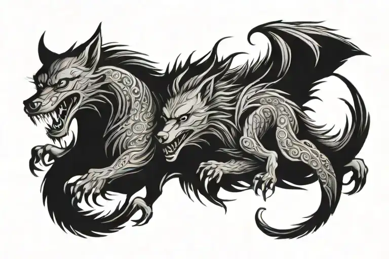 Wolf And Dragon