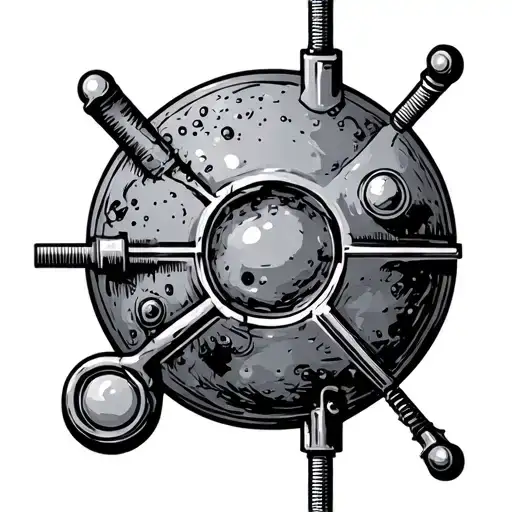 Chemical Engineer Symbol Incorporating Elements