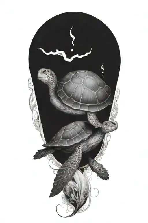 Design Me A Turtle Tattoosmoking A Blunt