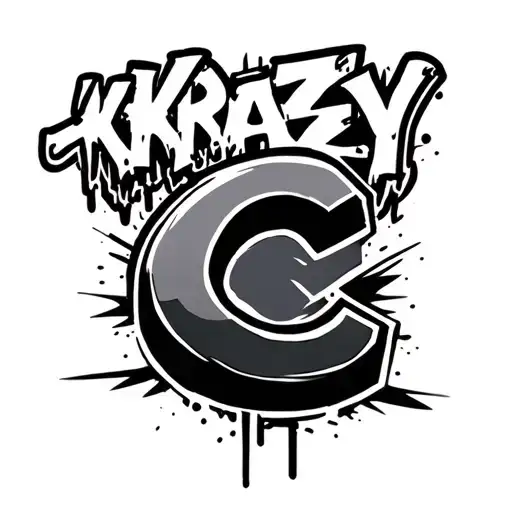 Graffiti Writting That Says Krazy C