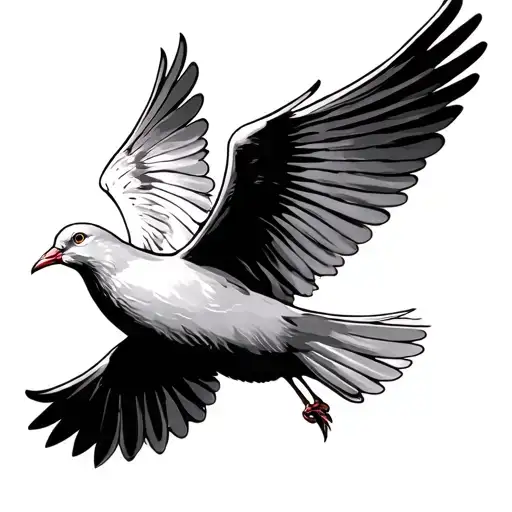 Dove Flying