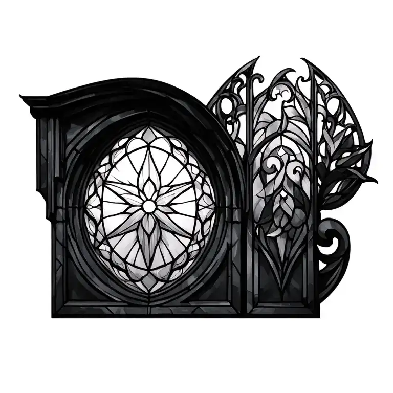 Stained Glass Window Gothic Style