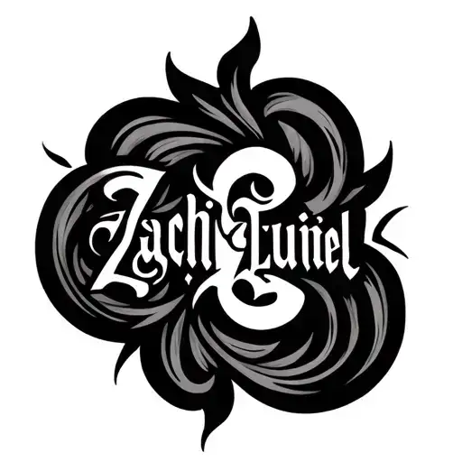 Zachi And Zuriel Name Combine Into A Logo