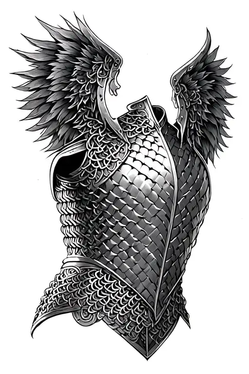 Celtic Chain Mail Roman Shoulder Armor