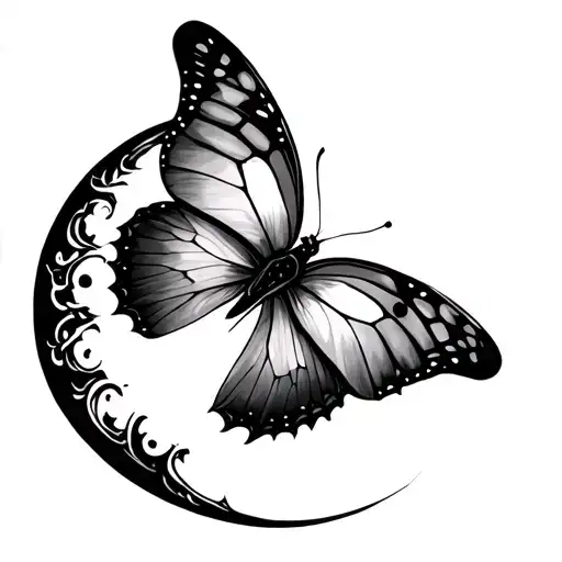 Sun Moon Butterfly