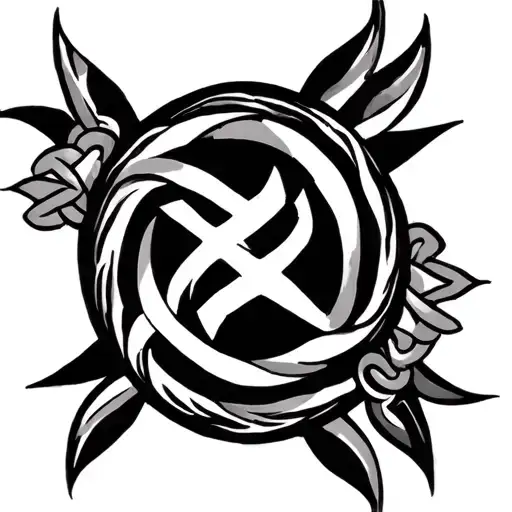 Nordic Knot With Sanskrit Mantra