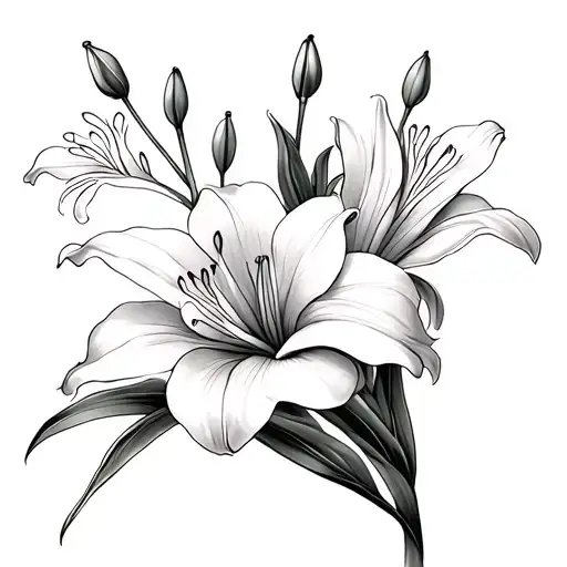 Lilly Of The Valley And Gladiolus Flower