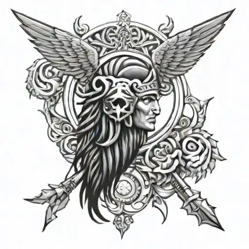 Cybersigilism Albanian Tattoo Design Inspired