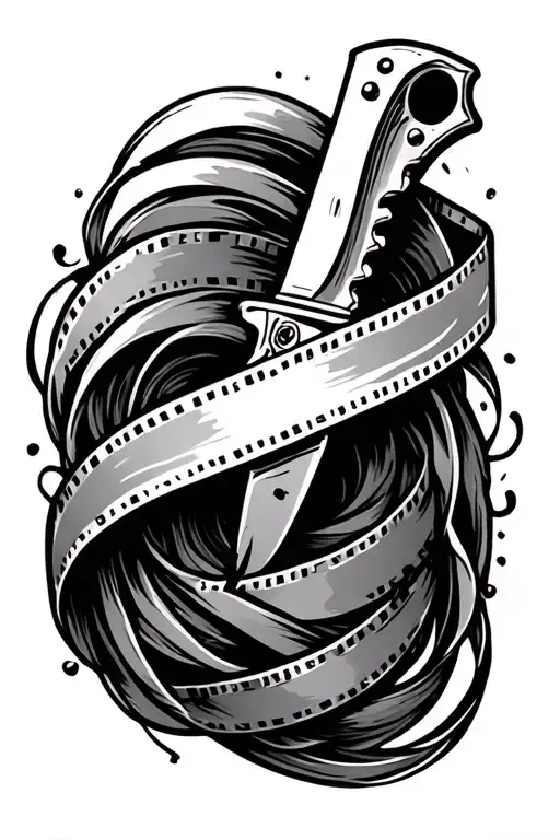 Knife And Film Strip Winding