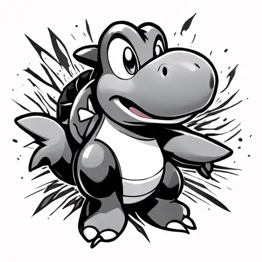 Black And Grey Yoshi