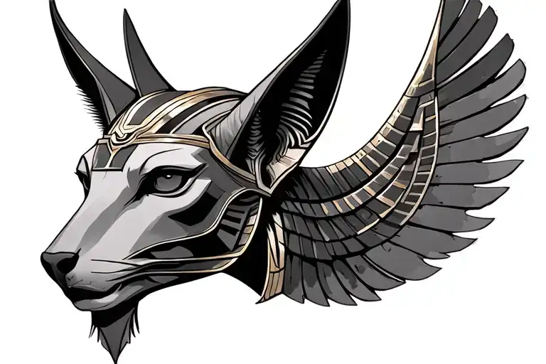 Technology With Egyptian God Anubis