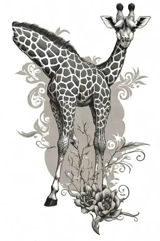 Full Body Giraffe China Style