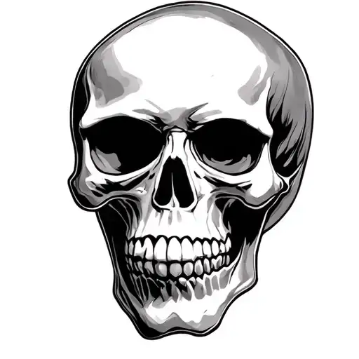 New School Skull Face