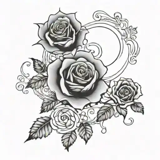 Map And Rose Intertwined