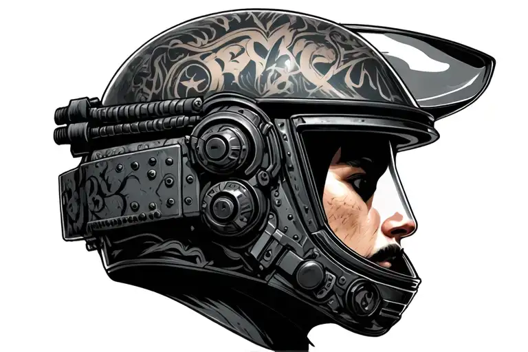 Riot Police Helmet Wearing